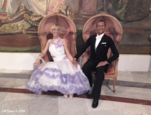 Démonstration de Danses Laurence et Martial Soirée de Gala Valses de Vienne – Salon Royal de l’hôtel Negresco à Nice (Novembre 2017).