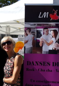 Martial et Laurence sur le stand LM Danse lors de la Fête Jeunesse et Sports 2020 à Antibes Martial et Laurence sur le stand LM Danse lors de la Fête Jeunesse et Sports 2020 à Antibes